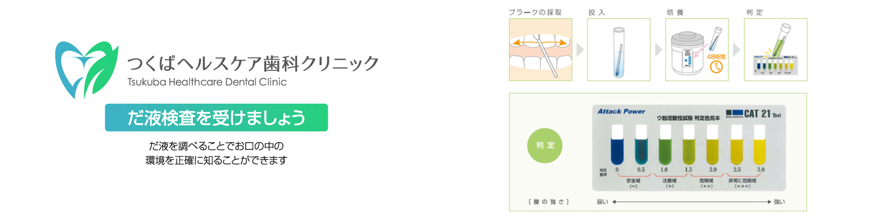 だ液検査を受けましょう・つくばヘルスケア歯科クリニック・予防歯科診療の詳細